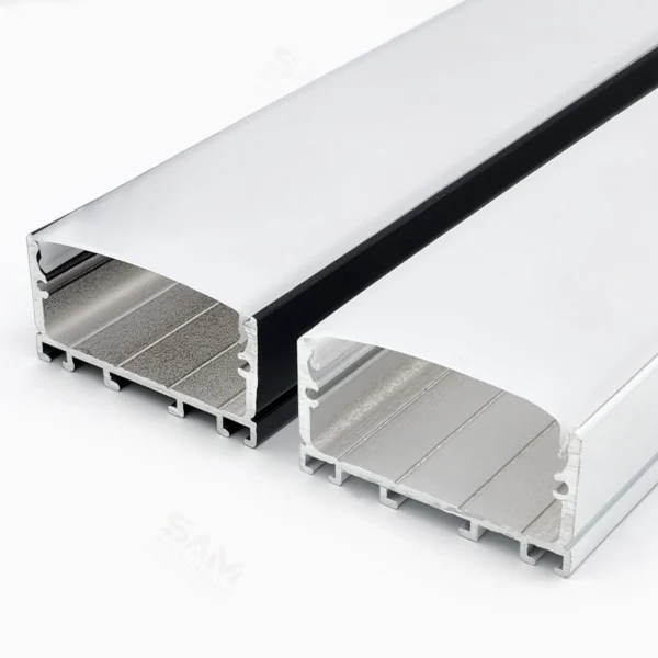 SL430 – پروفیل لاین نوری روکار فنرخور چهار لاین - Image 2